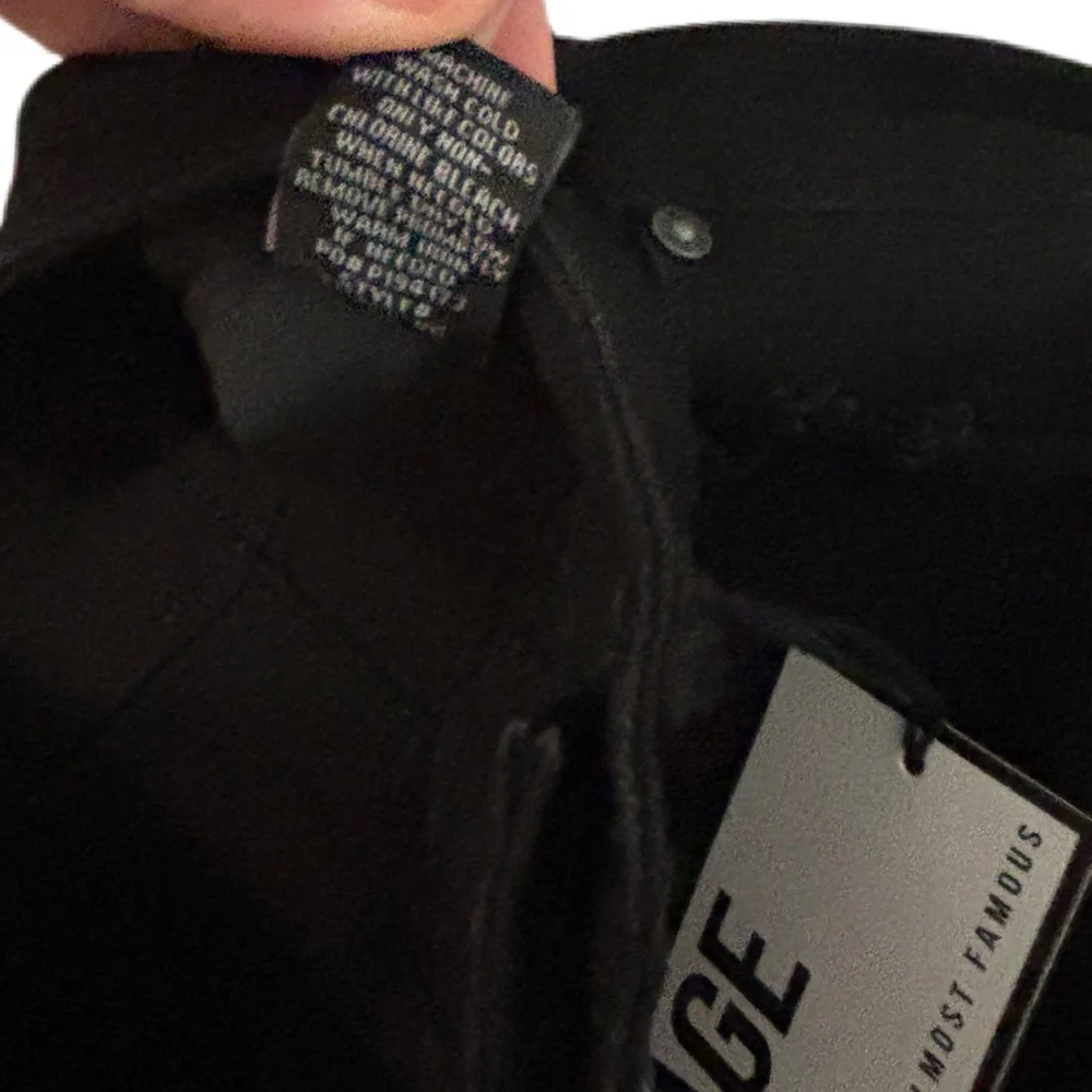 NWT Almost Famous Black Distressed Vintage Mom Jeans Size 3 - Picture 6 of 11